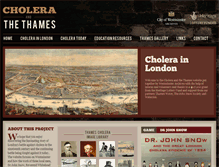 Tablet Screenshot of choleraandthethames.co.uk